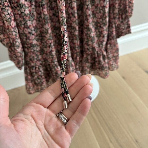 Ever New Long Sleeve Floral Ruched Mini Dress – Size 4 - Picture 6 of 10